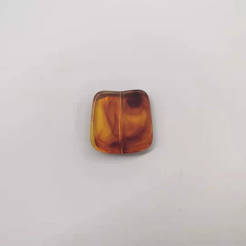 Transparent Acrylic Beads Imitation Amber Mixed Shapes 100pcs 5