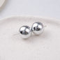 Plating Matte Wrinkle Round Acrylic Beads 10-16mm Metallic 50pcs 6