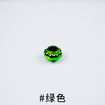 Acrylic Large Hole Spacer Beads 13mm UV Plating 100pcs 10
