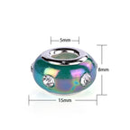 Resin Rhinestone Spacer Beads 15mm Colorful 50pcs 2