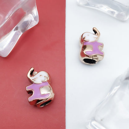 Enamel CCB Plastic Acrylic Beads 9-15mm Large Hole Playful Shapes 40pcs 24