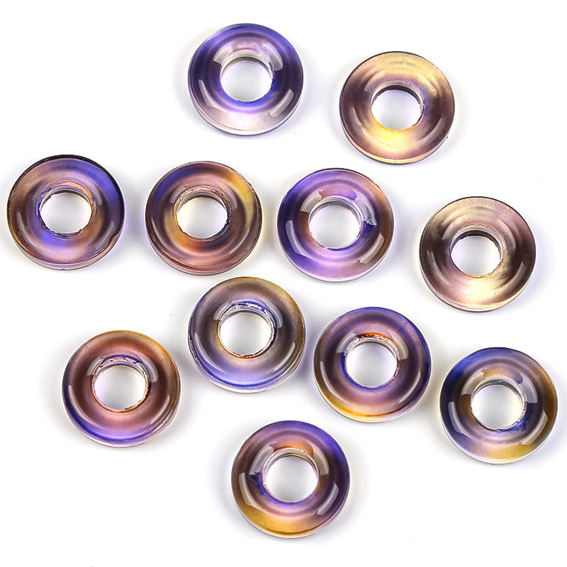 Glass Circle Spacer Beads 10mm Transparent 50pcs 6
