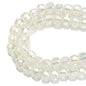 Faceted Glass Beads 8mm Plating Large Hole Mixed Colors 50pcs 20