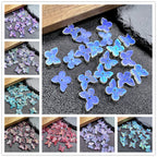 Czech Glass Beads Butterfly 11mm Gradient Purple Blue Green 50pcs