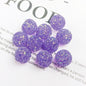 Glitter Bubblegum Beads 16mm Colorful Iridescent Sparkle 1pc 26