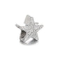 Star Metal Beads 10mm Concave Textured Large Hole Zinc Alloy 10pcs 4