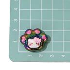 Plating Kitten Paw Acrylic Beads 22mm UV Colorful Resin 10pcs 5