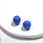 Painted Round Acrylic Beads 11mm Baked Glossy 50pcs 11