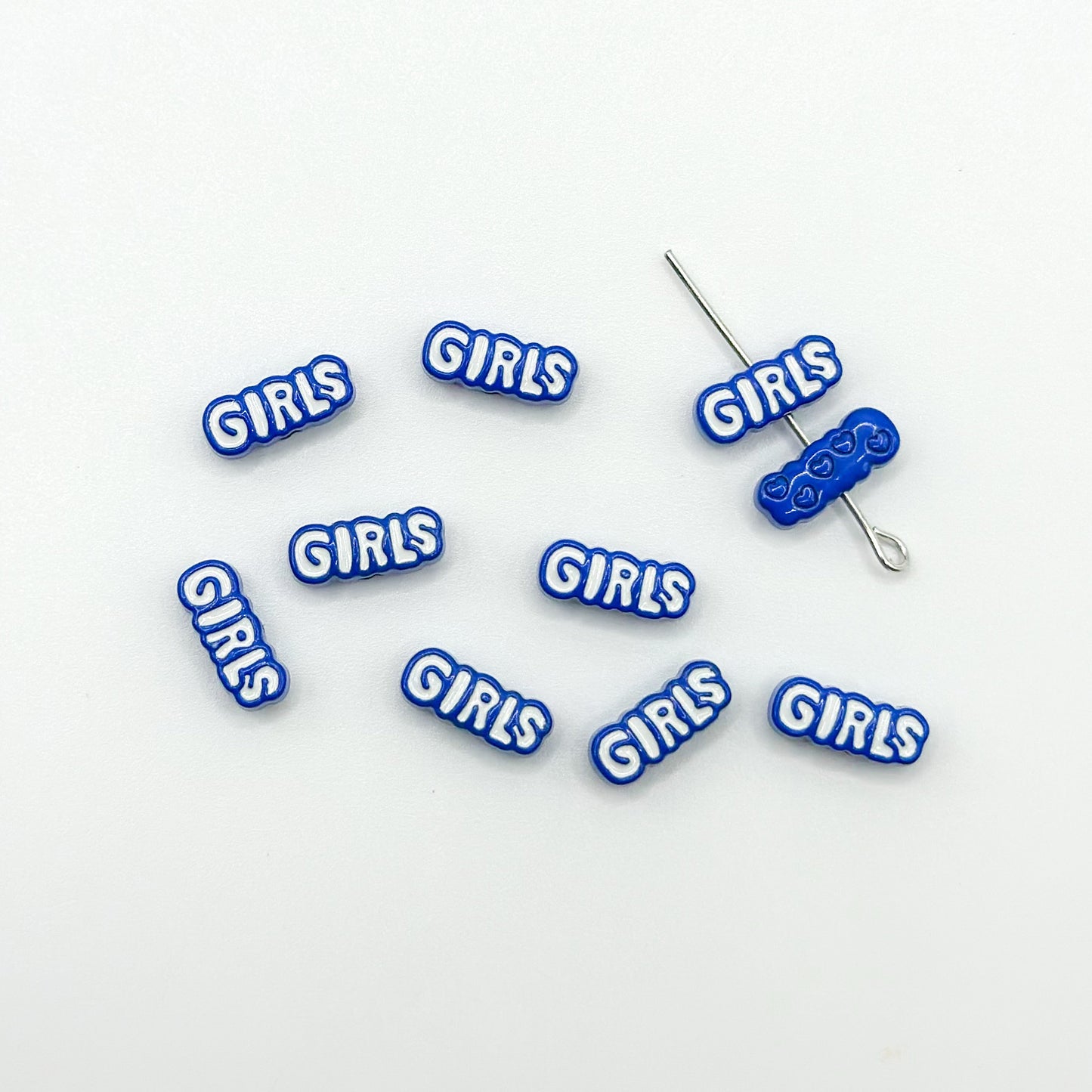Girl Character Plate Metal Beads 12mm Baking Painted 20pcs 15