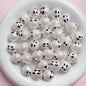 Painted Round Acrylic Beads 16mm Cartoon Hand Painted Imitation Pearl 5pcs 11
