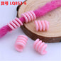 Spring Shaped Acrylic Beads 18mm Macaron Color Plastic Dreadlock 100pcs 11
