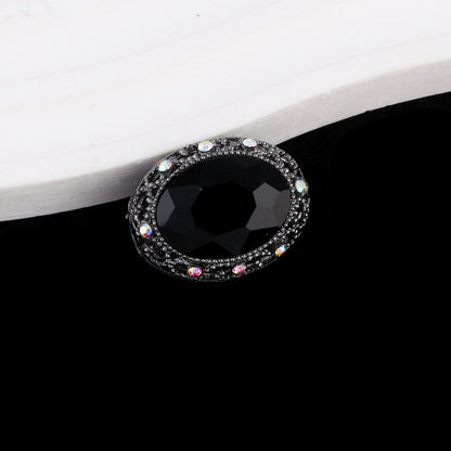 Double-Sided Heart Rhinestone Beads 24mm Vintage Alloy 10pcs 22