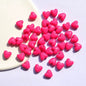Glow Puffy Heart Acrylic Beads 11mm Colorful Glow in Dark 50pcs 8