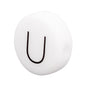 12mm Silicone Letter Beads Flat Round Alphabet Options 20pcs 25