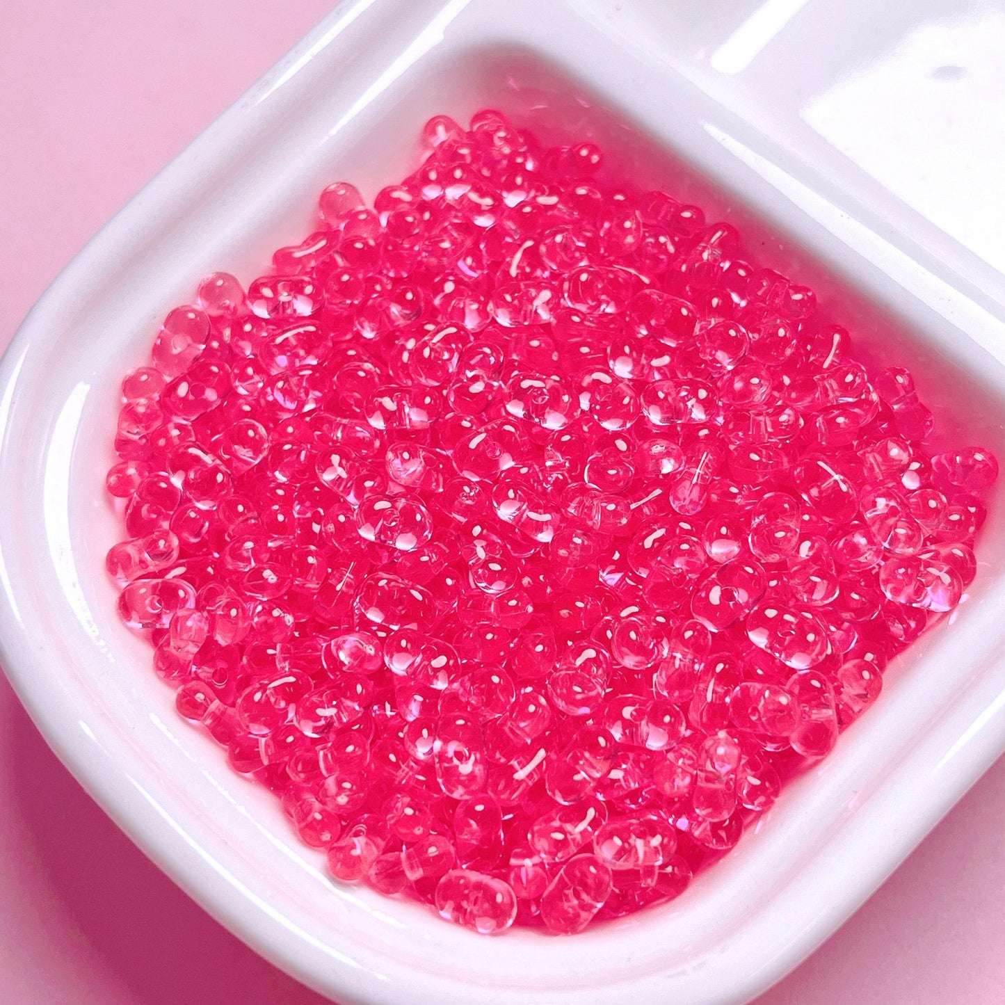 Clear Peanut Shaped Acrylic Beads 4x6.5mm Candy Series 200pcs 12