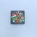 Silicone Focal Beads Christmas Grinch Poses and Text 20pcs 6