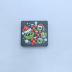 Silicone Focal Beads Christmas Grinch Poses and Text 20pcs 6