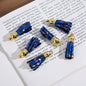 Glitter Mini PU Leather Tassels with Gold Caps 36mm 50pcs 12