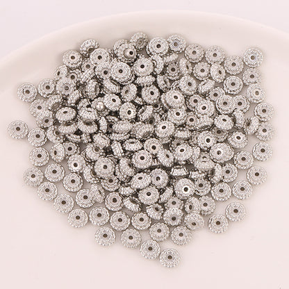 Wheel Shaped Acrylic Beads 8mm CCB Plastic Spacer 500pcs 7