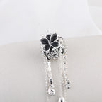 Tassel Crown Butterfly Metal Beads 24mm Silver Tone Alloy 6pcs 2