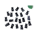 Spray Painted Butterfly Heart Star Acrylic Beads Black and White 100pcs 5
