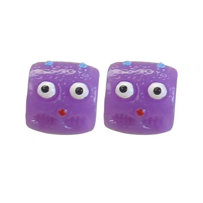 Monster Resin Barrel Beads 13mm Glossy 2pcs 3