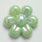 UV Plating Flower Acrylic Beads 32mm Glossy Pastel Large 20pcs 9