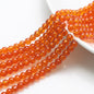 Crackle Round Glass Beads 8mm Monochrome Translucent 200pcs 19