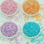 Transparent Frosted Glass Beads 6mm Assorted Colors 50pcs 3