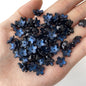Cherry Blossom Flower Glass Beads 10mm Iridescent Mixed Colors 100pcs 18