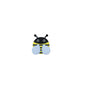 Silicone Focal Beads Ladybug Pastel Wings Bold Stripes 10pcs 11