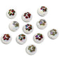 UV Plating Round Acrylic Beads 16mm Leopard Print and Puppy Paw 50pcs 7