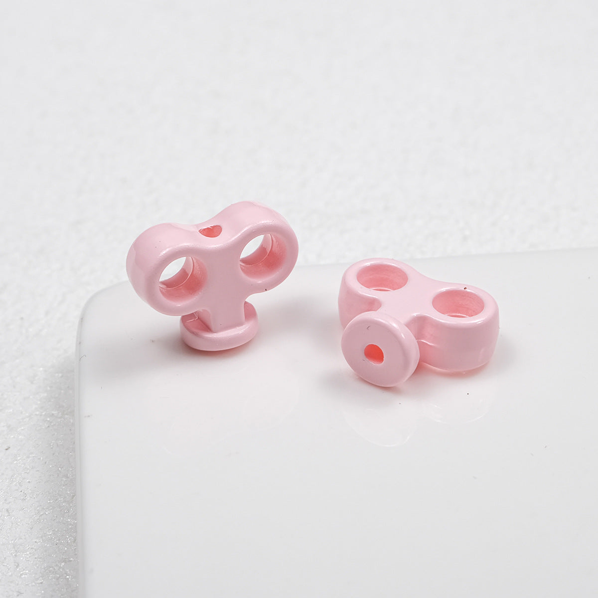 Painted Clockwork Spring Acrylic Beads 18mm Glossy Mixed Colors 20pcs 17