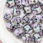 Hand Painted Star Acrylic Beads 16mm Pastel Colors 10pcs 9