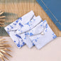 Vintage Chinese Style Brocade Plum Blossom Pattern Snap Closure Pouch 7x8-10x12cm 1pc 11