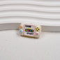 Printed Square Acrylic Beads 25mm Game Console Design 10pcs 12