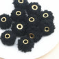 Fabric Spacer Beads 13x20mm Imitation Teddy Wool 20pcs 11