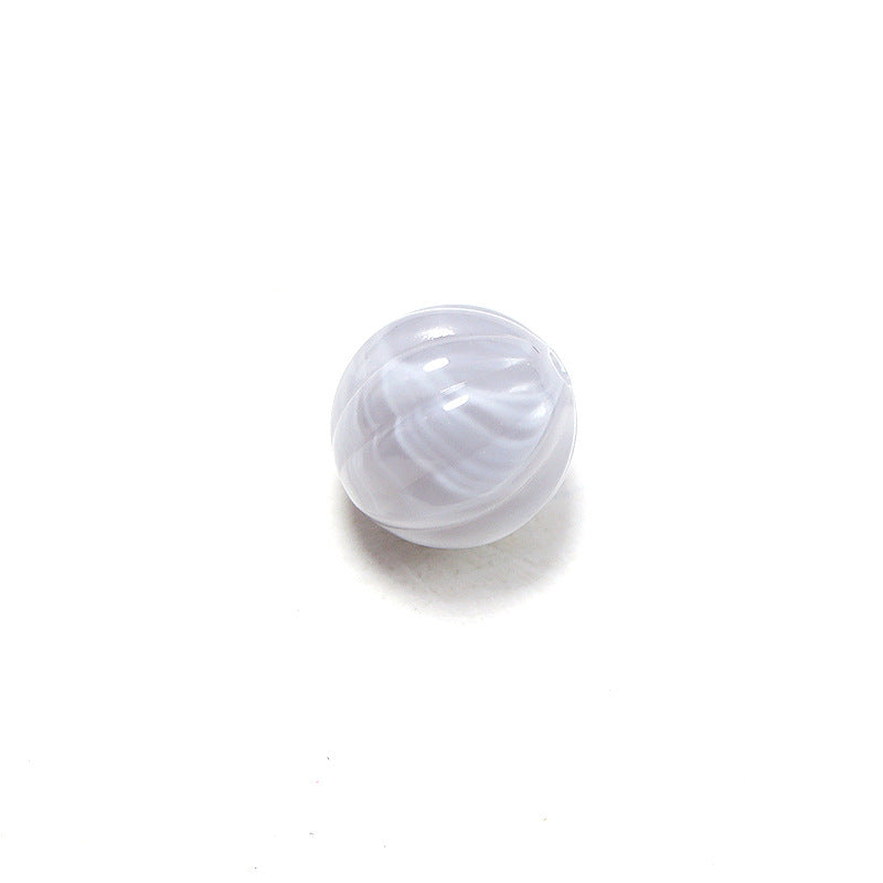 Japanese Striped Blooming Color Acrylic Beads 12mm 100pcs 2