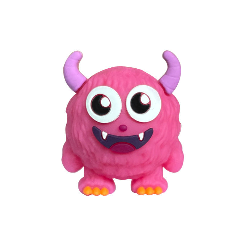 Silicone 3D Focal Beads Monster Googly Eyes Fuzzy Texture 20pcs 9