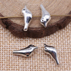 Bird Metal Beads 15mm Vintage Alloy Animal Design 30pcs 2