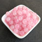 Dual Color Round Glass Beads 8mm Gradient Painted 100pcs 8