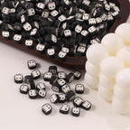 Halloween Ghost Flat Clay Beads 9mm Monochrome Polymer 100pcs 3