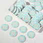 Chip Card Flat Acrylic Beads 32mm Colorful Printed 10pcs 7