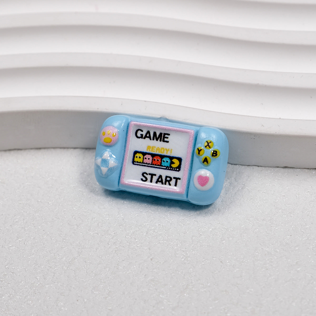 Printed Square Acrylic Beads 25mm Game Console Design 10pcs 11