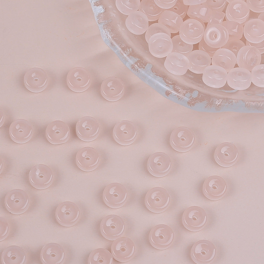 Glass Cylindrical Spacer Beads 6mm Mini 100pcs 10
