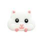 Silicone Focal Beads Hamster Cheeks and Paws Pastel Colors 20pcs