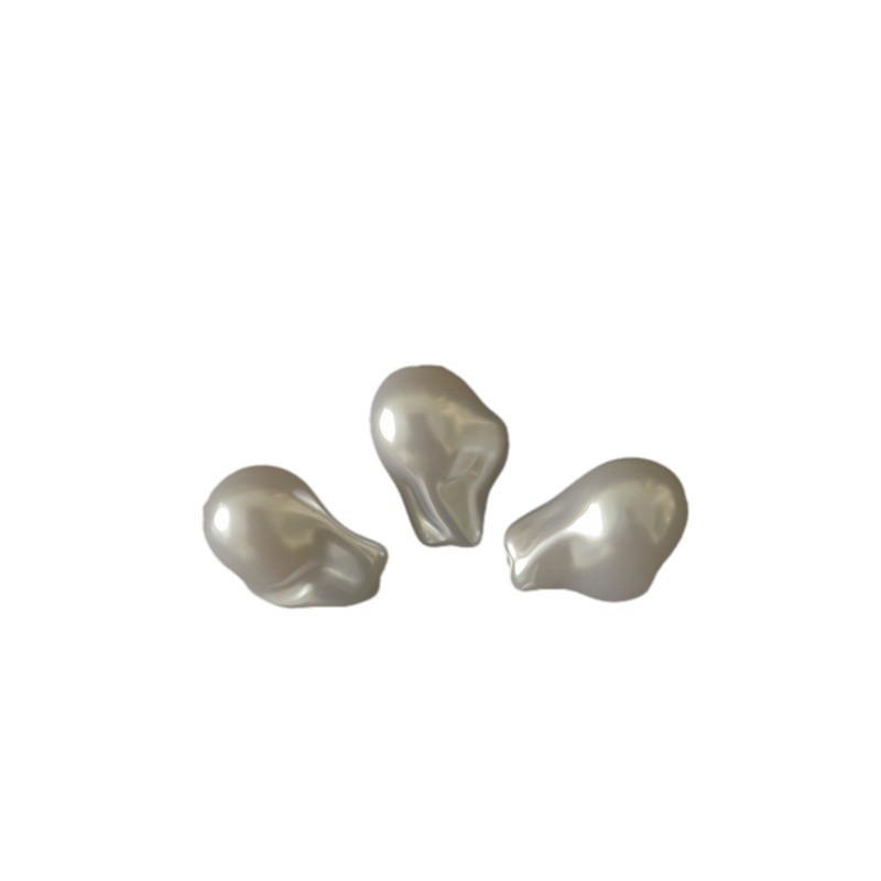 Imitation Baroque Pearl Acrylic Beads Irregular Shape ABS Plastic 100pcs 5
