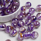 Glimmer Nebulous Resin Beads 12mm Round Multicolor Gradient 20pcs 5