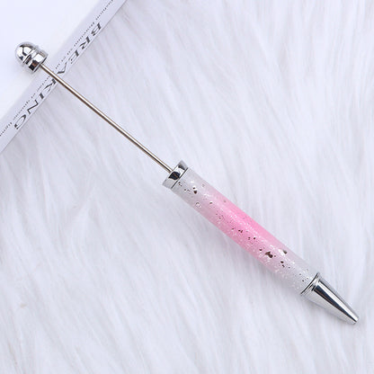 Beadable Ballpoint Pen UV Plating Starry Sky Sequins Gradient Colorful 9
