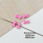 Baking Painted Christmas Tree and Bells Metal Beads 20pcs Festive Colors 9